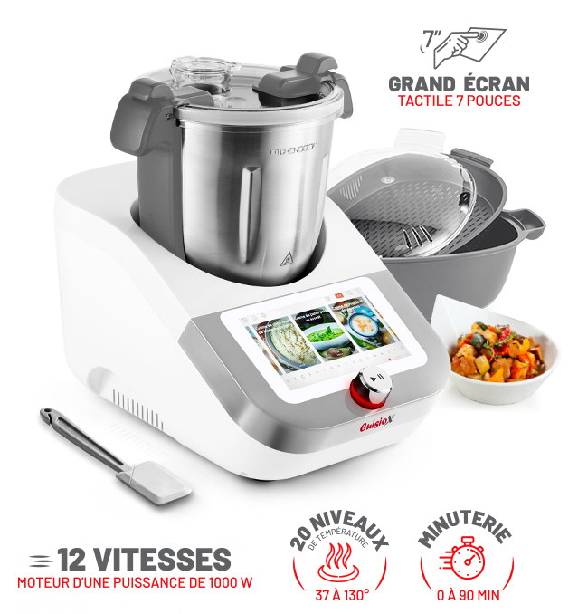 Robot cuiseur multifonction avec balance intégrée et écran tactile Kitchen  Cook CUISIO X CONNECT+ V2 - Robot cuiseur - Achat & prix